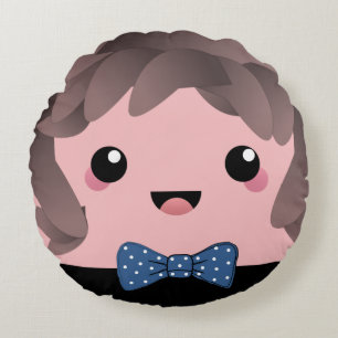 Sein Junge   Baby Boy Gender Reveal Rundes Kissen