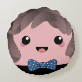 Sein Junge | Baby Boy Gender Reveal Rundes Kissen (Rückseite)