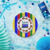 Sein Junge, Choo Choo Train Baby Dusche Party Pappteller (Party)