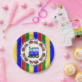 Sein Junge, Choo Choo Train Baby Dusche Party Pappteller (Party)