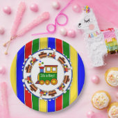 Sein Junge, Choo Choo Train Baby Dusche Party Pappteller (Party)