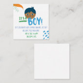 Sein Junge-Duschgeschlecht offenbart Begleitkarte (Vorne/Hinten)