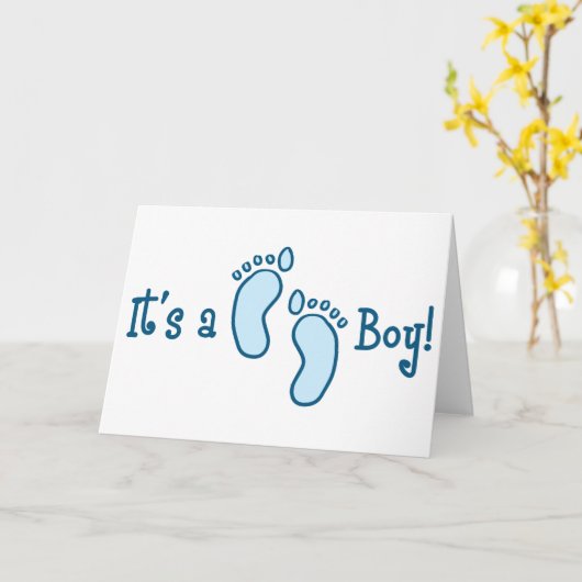 Sein Junge Karte (Gelbe Blume)