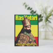 Sein Kaiser Haile Selassie I. Postkarte (Stehend Vorderseite)