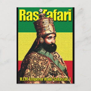 Sein Kaiser Haile Selassie I. Postkarte