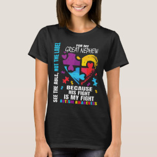 Sein Kampf Blue Great Nephew Autismus Awareness Ta T-Shirt