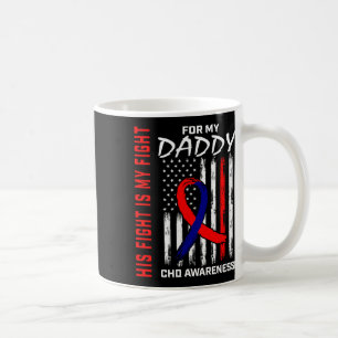 Sein Kampf Daddy Chd Awareness American Flag Graph Kaffeetasse