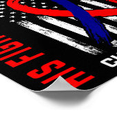 Sein Kampf Freund Chd Awareness American Flag Grap Poster (Ecke)
