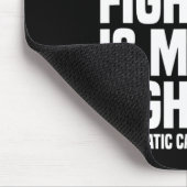 Sein Kampf gegen Lila Bauchspeicheldrüsenkrebs Mousepad (Ecke)