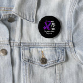 Sein Kampf ist mein Bauchspeicheldrüsenkrebs-Bewus Button (Beispiel)