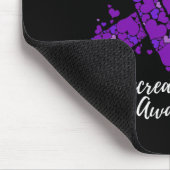 Sein Kampf ist mein Bauchspeicheldrüsenkrebs-Bewus Mousepad (Ecke)