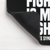 Sein Kampf ist mein Bewusstsein für das Tourette-S Mousepad (Ecke)