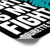 Sein Kampf ist mein Bewusstsein für das Tourette-S Poster (Ecke)