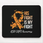 Sein Kampf ist mein "Fight Rsd Crps Awareness 1" Mousepad (Vorne)