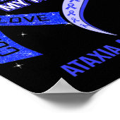 Sein Kampf ist mein Kampf Ataxie Bewusstsein Blaue Poster (Ecke)