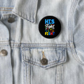 Sein Kampf ist mein Kampf Autismus-Bewusstsein Button (Beispiel)