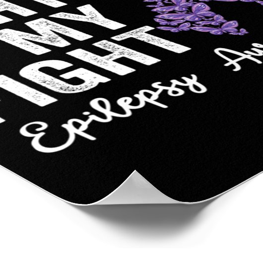 Sein Kampf ist mein Kampf Epilepsie Krieger Epilep Poster (Ecke)