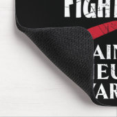 Sein Kampf ist mein Kampf gegen Aneurysma Mousepad (Ecke)