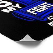 Sein Kampf ist mein Kampf gegen Ataxie Bewegungsst Poster (Ecke)