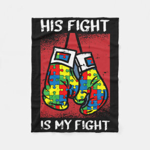 Sein Kampf ist mein Kampf gegen Autismus Bewusstse Fleecedecke