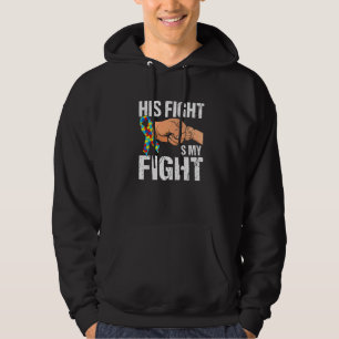 Sein Kampf ist mein Kampf gegen Autismus Bewusstse Hoodie