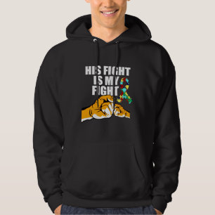 Sein Kampf ist mein Kampf gegen Autismus Bewusstse Hoodie