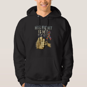Sein Kampf ist mein Kampf gegen Autismus Bewusstse Hoodie