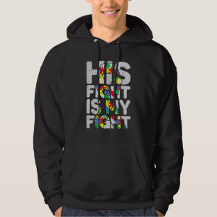 Sein Kampf ist mein Kampf gegen Autismus Bewusstse Hoodie