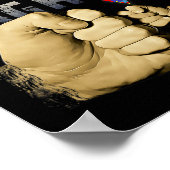 Sein Kampf ist mein Kampf gegen Autismus Bewusstse Poster (Ecke)