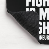 Sein Kampf ist mein Kampf gegen das Aneurysma-Bewu Mousepad (Ecke)