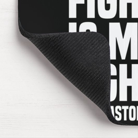 Sein Kampf ist mein Kampf gegen den grauen Bugbon  Mousepad (Ecke)