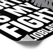 Sein Kampf ist mein Kampf gegen den grauen Bugbon Poster (Ecke)