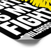 Sein Kampf ist mein Kampf gegen den Krebs der Mult Poster (Ecke)