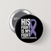 Sein Kampf ist mein Kampf gegen Fibromyalgie Bewus Button (Vorne & Hinten)