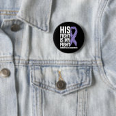 Sein Kampf ist mein Kampf gegen Fibromyalgie Bewus Button (Beispiel)