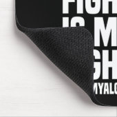 Sein Kampf ist mein Kampf gegen Fibromyalgie Bewus Mousepad (Ecke)