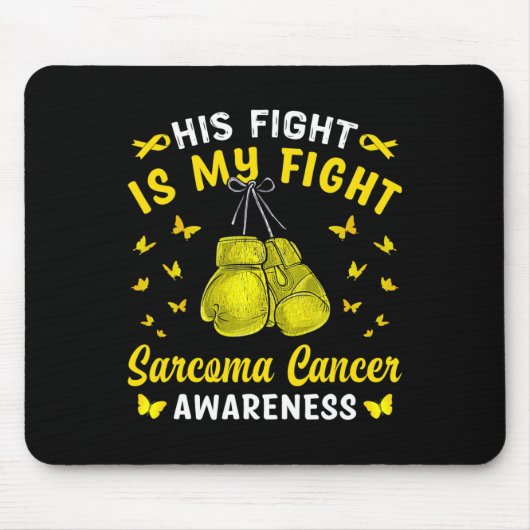 Sein Kampf ist mein Kampf gegen Sarcoma Krebs Bewu Mousepad (Vorne)