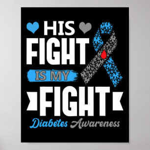 Sein Kampf ist mein Kampf gegen T1d Diabetes Typ 1 Poster