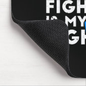 Sein Kampf ist mein Kampf gegen Typ 1 Diabetes Bew Mousepad (Ecke)