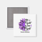 Sein Kampf ist mein Kampf Leopard Sonnenblume Über Magnet (Vorderseite/Rückseite)