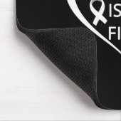 Sein Kampf ist mein Kampf Lungenkrebs Bewusstsein Mousepad (Ecke)