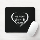 Sein Kampf ist mein Kampf Lungenkrebs Bewusstsein Mousepad (Mit Mouse)