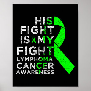 Sein Kampf ist mein Kampf Lymphom Blutkrebs Bewuss Poster