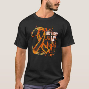 Sein Kampf ist mein Kampf Orange Ribbon COPD Bewus T-Shirt