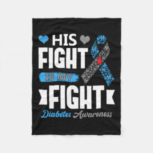 Sein Kampf ist mein Kampf T1d Diabetiker Typ-1-Dia Fleecedecke