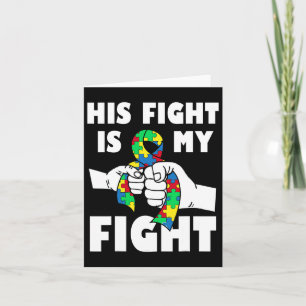 Sein Kampf ist mein Kampf um Inspiration Autismus Karte
