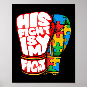 Sein Kampf ist mein Tag der Autismus-Aufklärung fü Poster