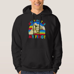 Sein Kampf ist mein Vater gegen Autismus-Aufklärun Hoodie