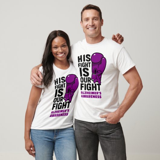 Sein Kampf ist unser Kampf - Alzheimer's Bewusstse T-Shirt (Unisex)