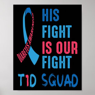 Sein Kampf ist unser Kampf Diabetes-Aufklärungstag Poster